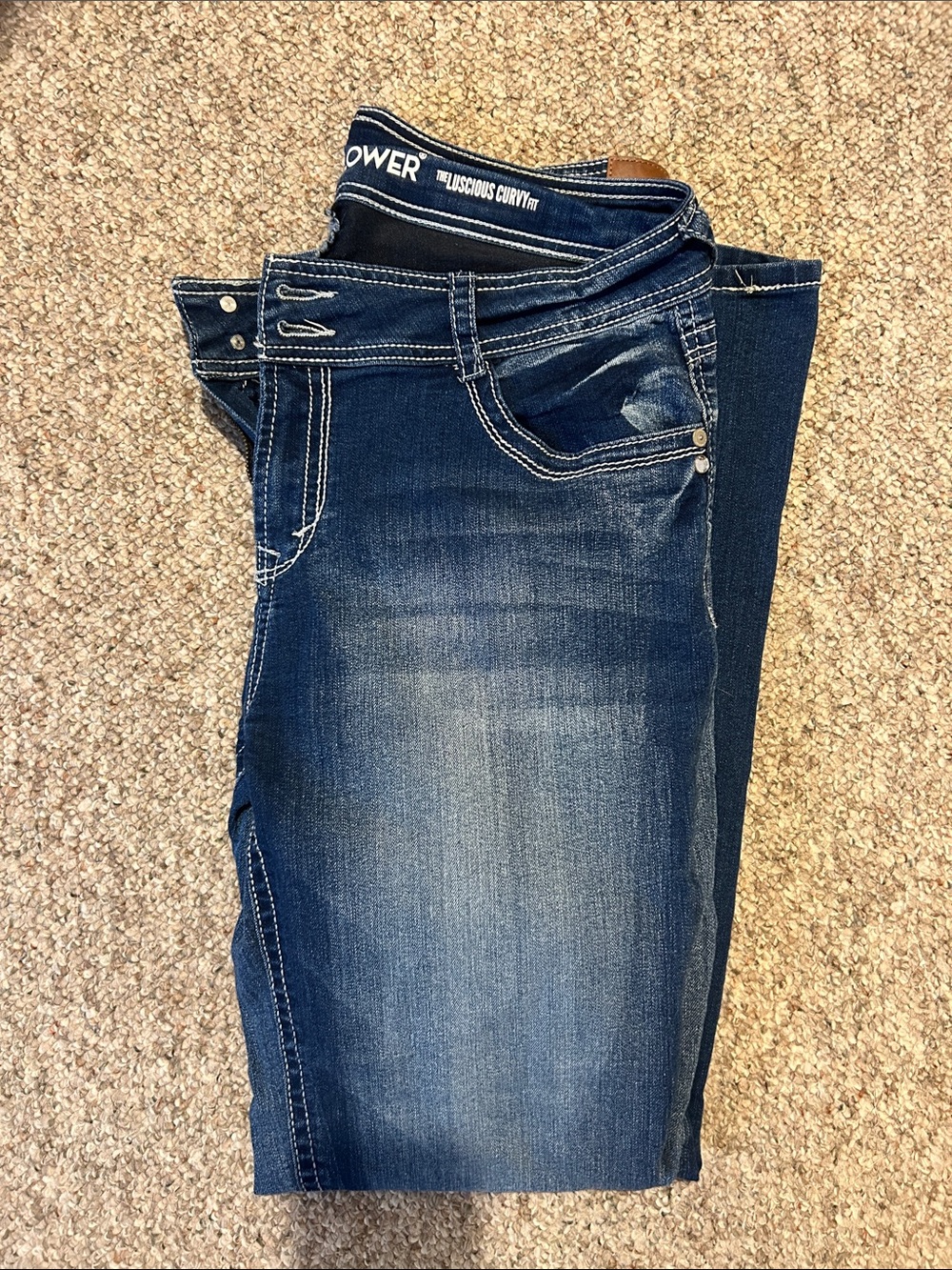 Wallflower Women's Dark Blue Boot Cut Jeans